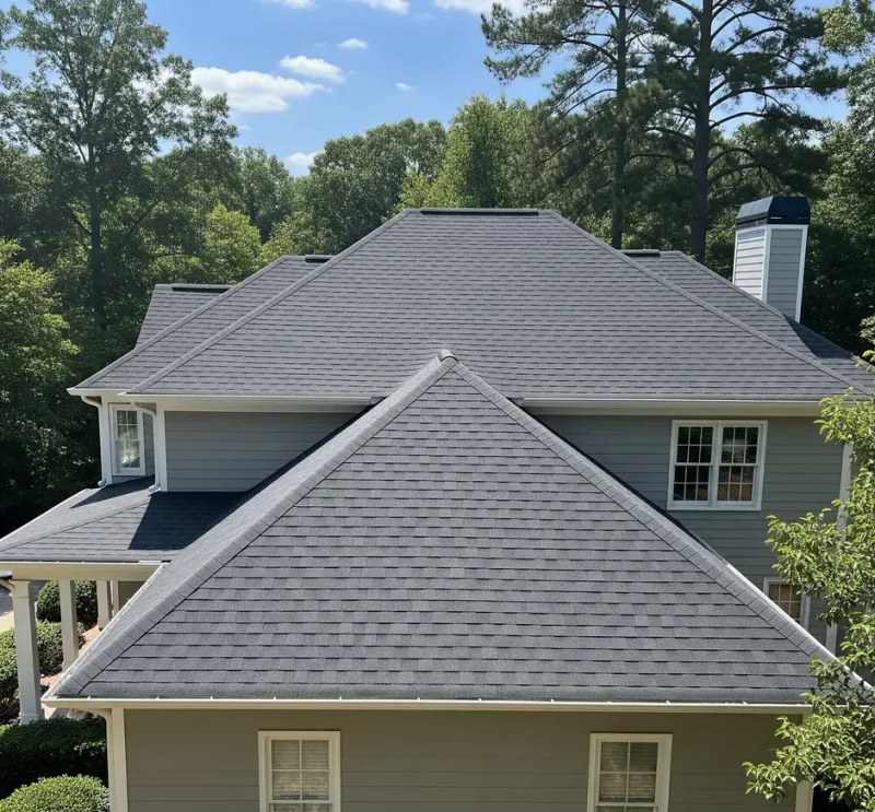 Best Duluth Roofer team performing a free roof inspection on a residential home in Duluth, GA